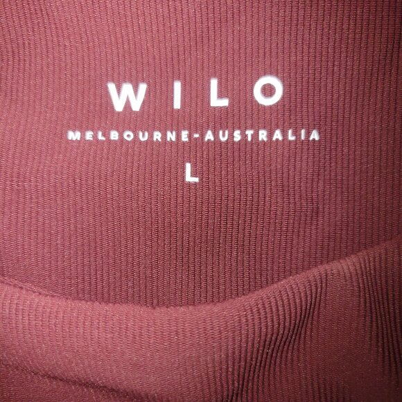 WILO  Base Ribbed (Plum) Longline Sports Bra - Picture 6 of 6